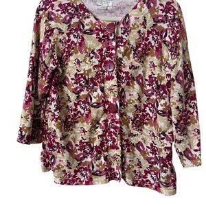 Floral Button-Up Women's Top